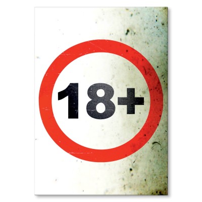 Plakat metalowy Tylko dla dorosłych Prezent