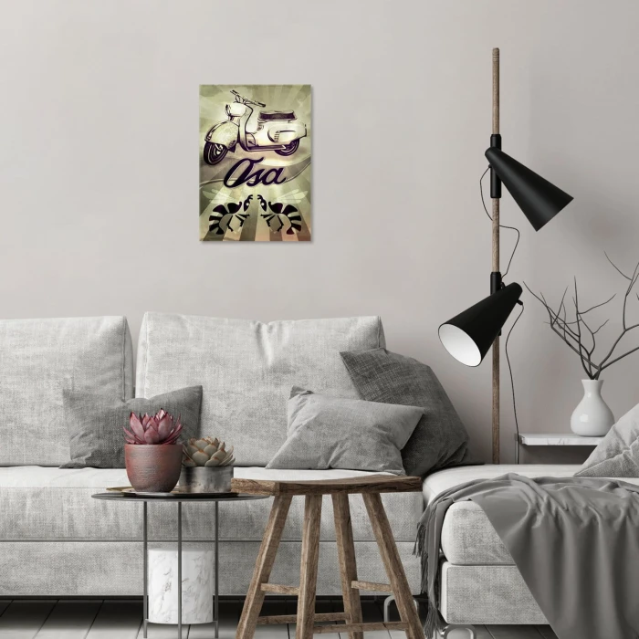 Plakat metalowy Skuter Osa Prezent