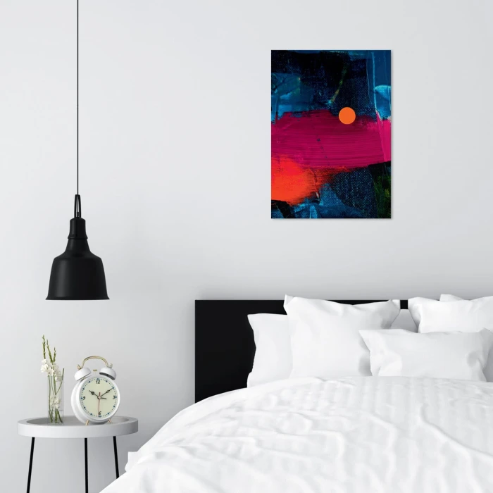 Plakat metalowy Pomarańczowa kropka Prezent