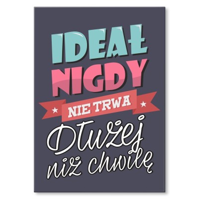 Plakat metalowy Ideał Prezent