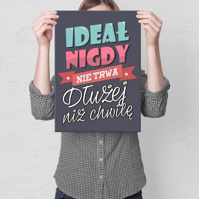 Plakat metalowy Ideał Prezent