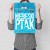 Plakat metalowy Niebieski ptak Prezent