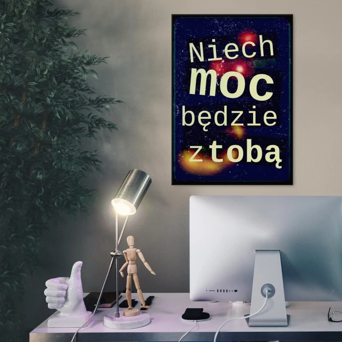 Plakat metalowy Niech moc będzie z tobą Prezent
