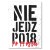 Plakat metalowy Nie jedz po 18 Prezent