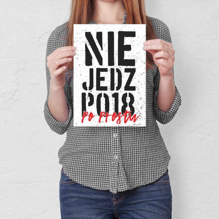 Plakat metalowy Nie jedz po 18 Prezent