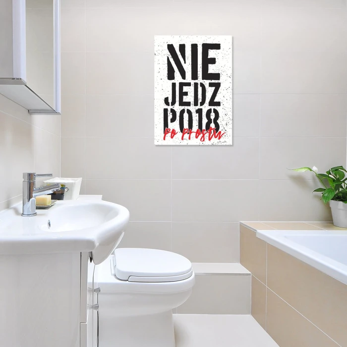 Plakat metalowy Nie jedz po 18 Prezent