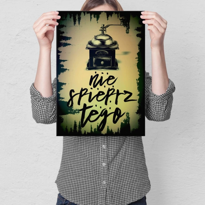 Plakat metalowy Nie spieprz tego Prezent