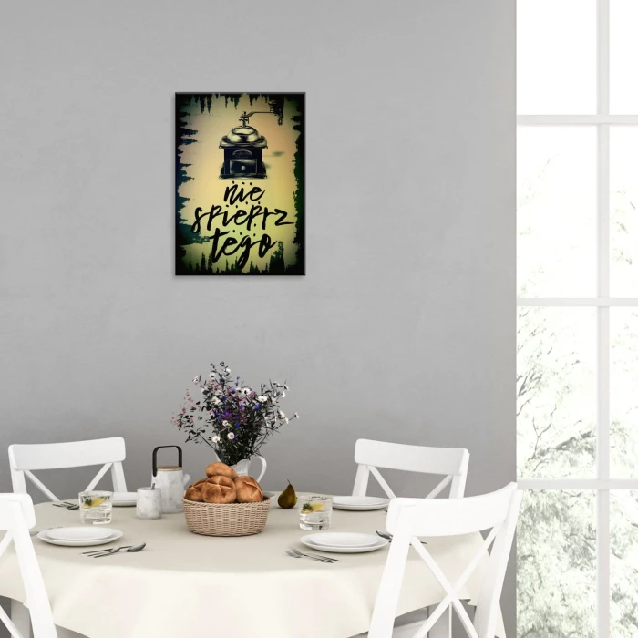 Plakat metalowy Nie spieprz tego Prezent