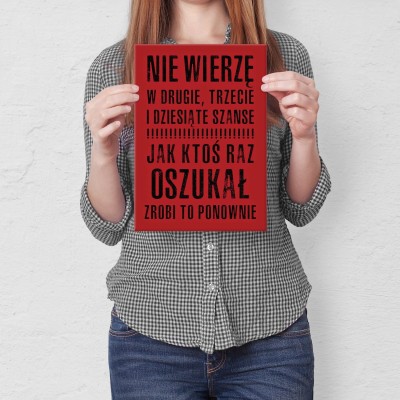 Plakat metalowy  Prezent