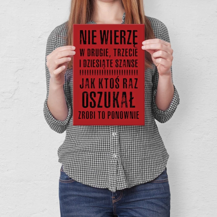 Plakat metalowy  Prezent