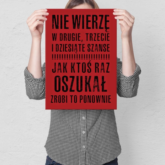 Plakat metalowy  Prezent