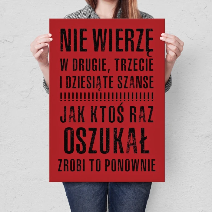 Plakat metalowy  Prezent