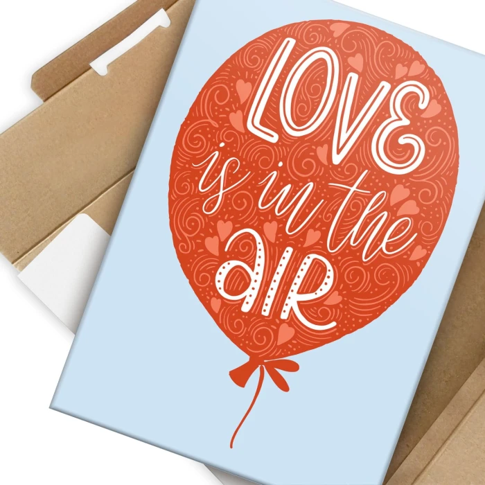 Plakat metalowy Love is in the air Prezent