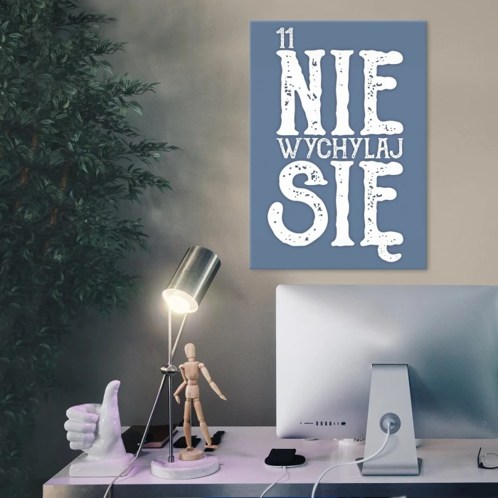 Plakat metalowy 11 nie wychylaj się Prezent