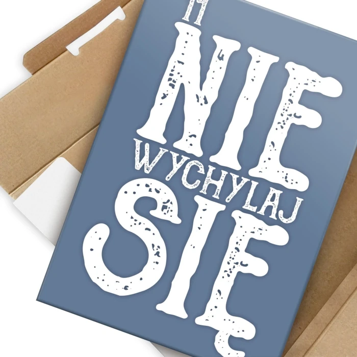 Plakat metalowy 11 nie wychylaj się Prezent