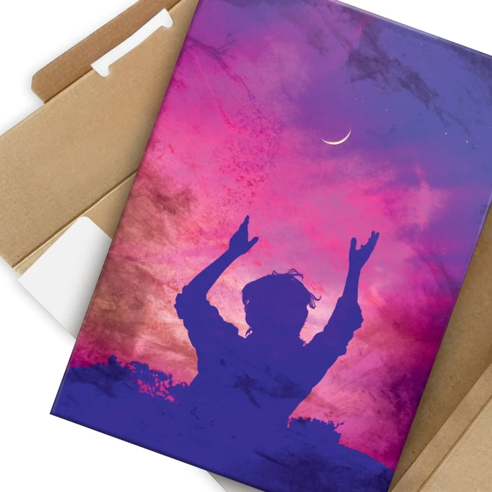 Plakat metalowy Night boy Prezent