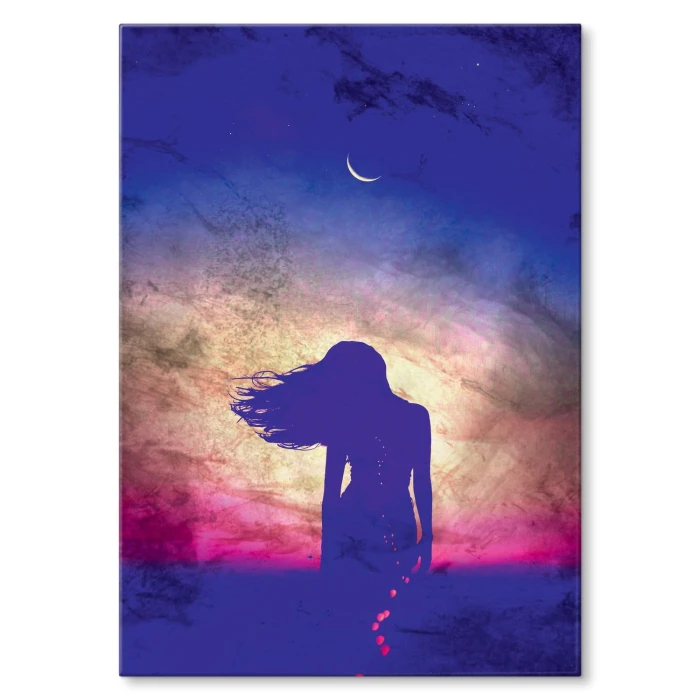 Plakat metalowy Night lady Prezent