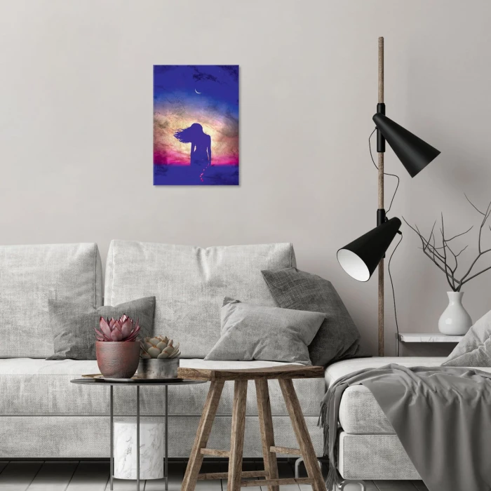 Plakat metalowy Night lady Prezent