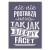 Plakat metalowy Bierny facet Prezent