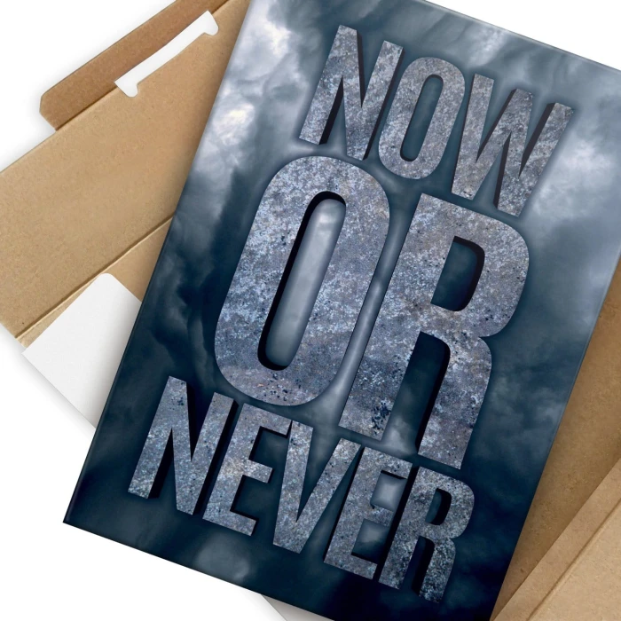 Plakat metalowy Now or never Prezent
