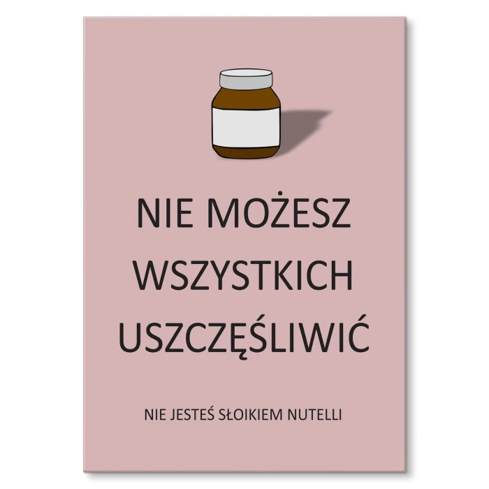 Plakat metalowy Uszczęśliwić wszystkich Prezent