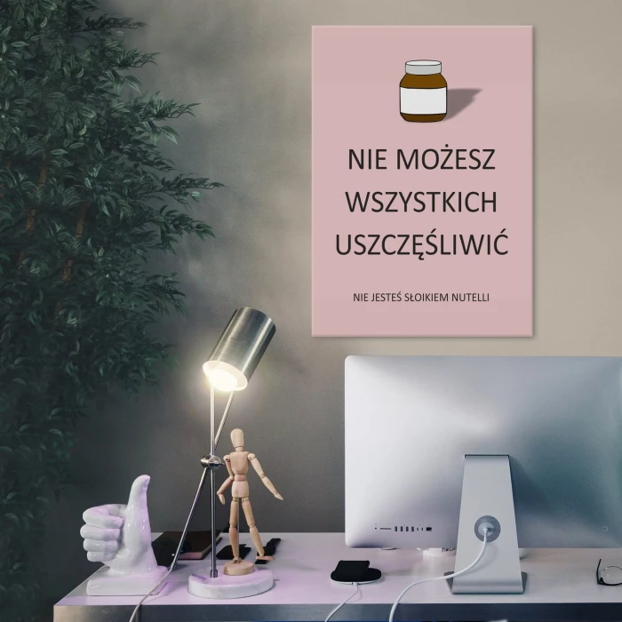 Plakat metalowy Uszczęśliwić wszystkich Prezent