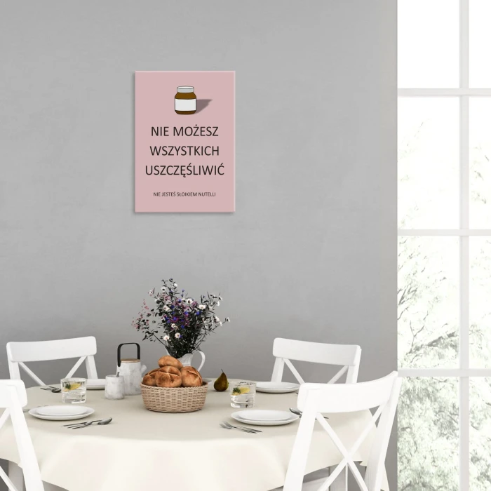 Plakat metalowy Uszczęśliwić wszystkich Prezent