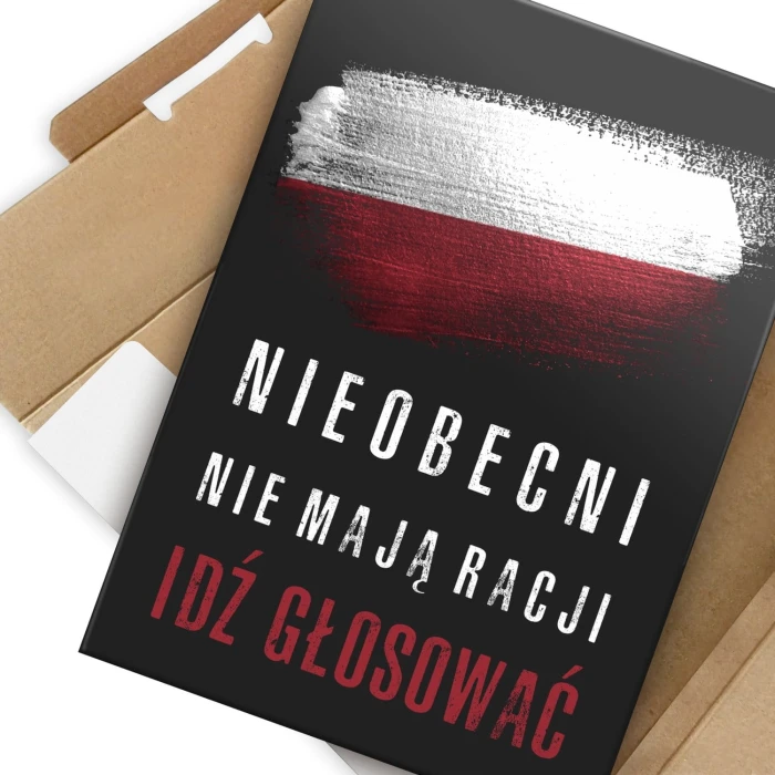 Plakat metalowy Nieobecni nie mają racji Prezent