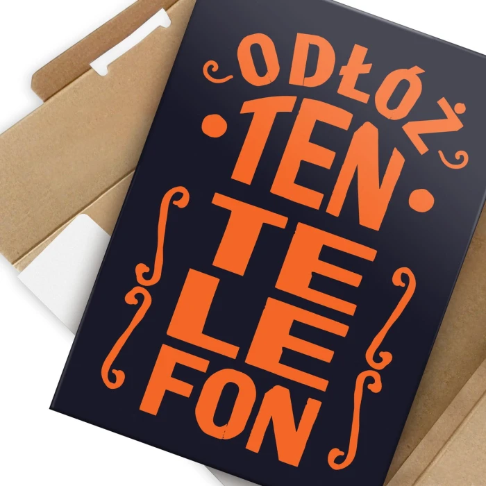 Plakat metalowy Odłóż ten telefon Prezent