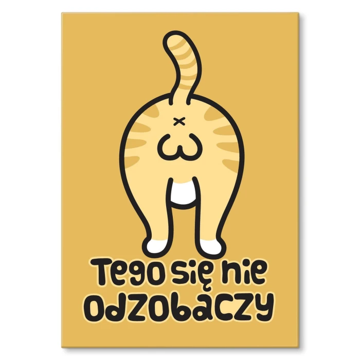 Plakat metalowy Tego się nie odzobaczy Prezent