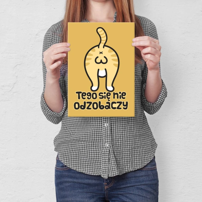 Plakat metalowy Tego się nie odzobaczy Prezent