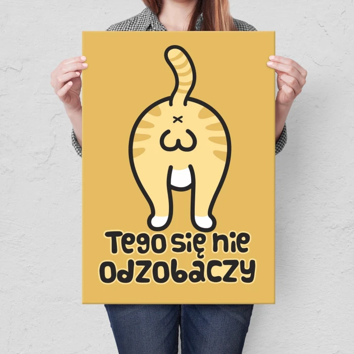 Plakat metalowy Tego się nie odzobaczy Prezent