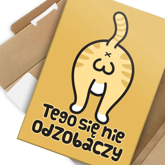 Plakat metalowy Tego się nie odzobaczy Prezent
