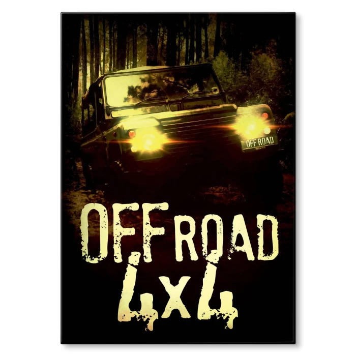Plakat metalowy Off road 4x4 Prezent