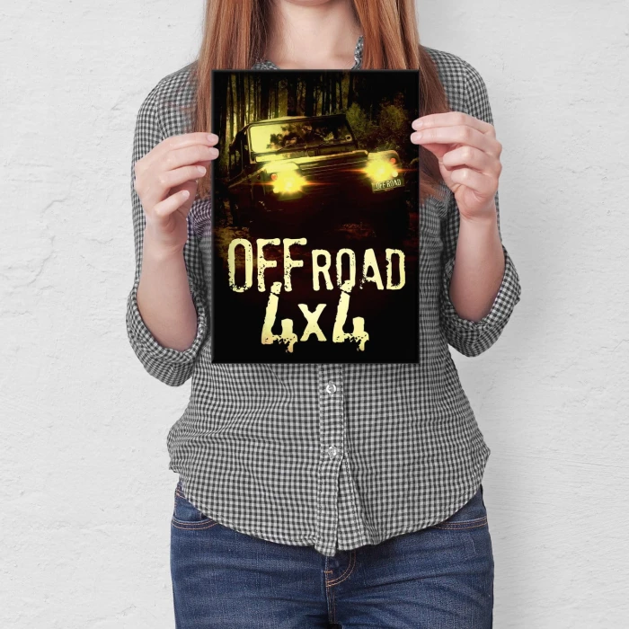 Plakat metalowy Off road 4x4 Prezent