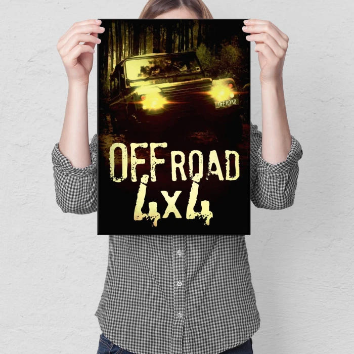 Plakat metalowy Off road 4x4 Prezent