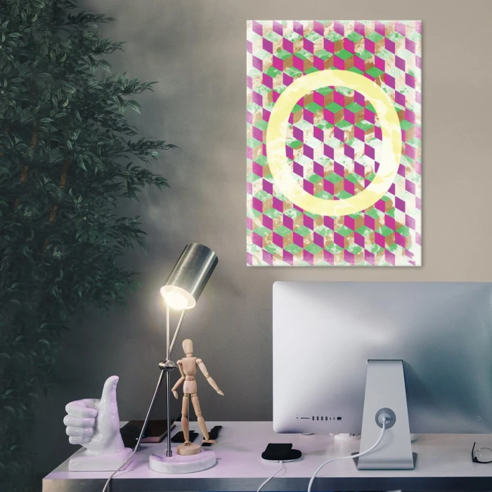 Plakat metalowy Litera O Prezent
