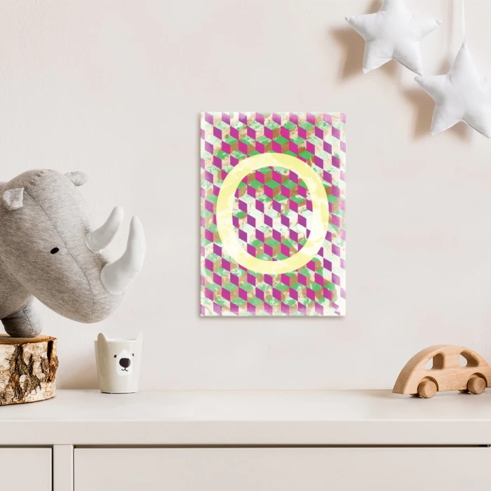 Plakat metalowy Litera O Prezent
