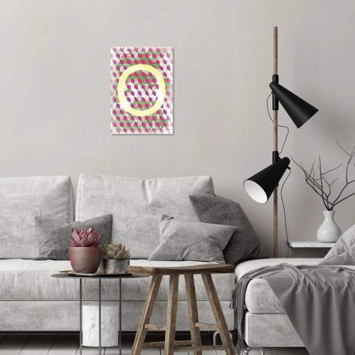 Plakat metalowy Litera O Prezent