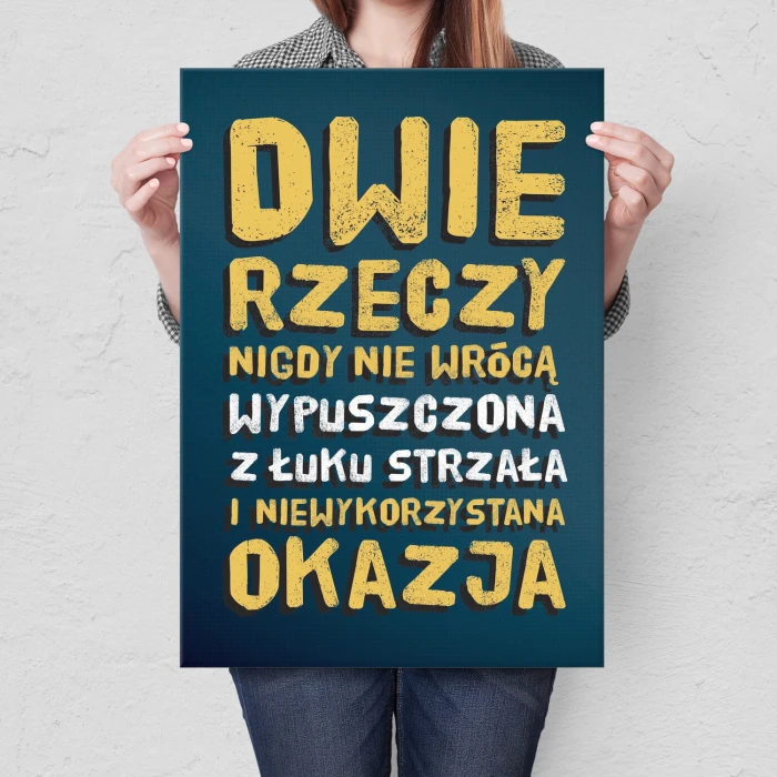Plakat metalowy Niewykorzystana okazja Prezent