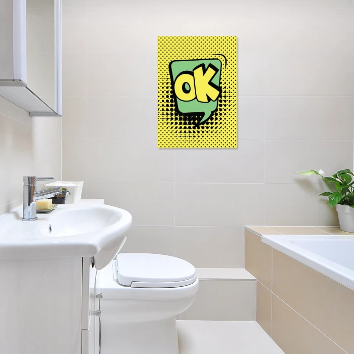 Plakat metalowy Komiksowe OK Prezent