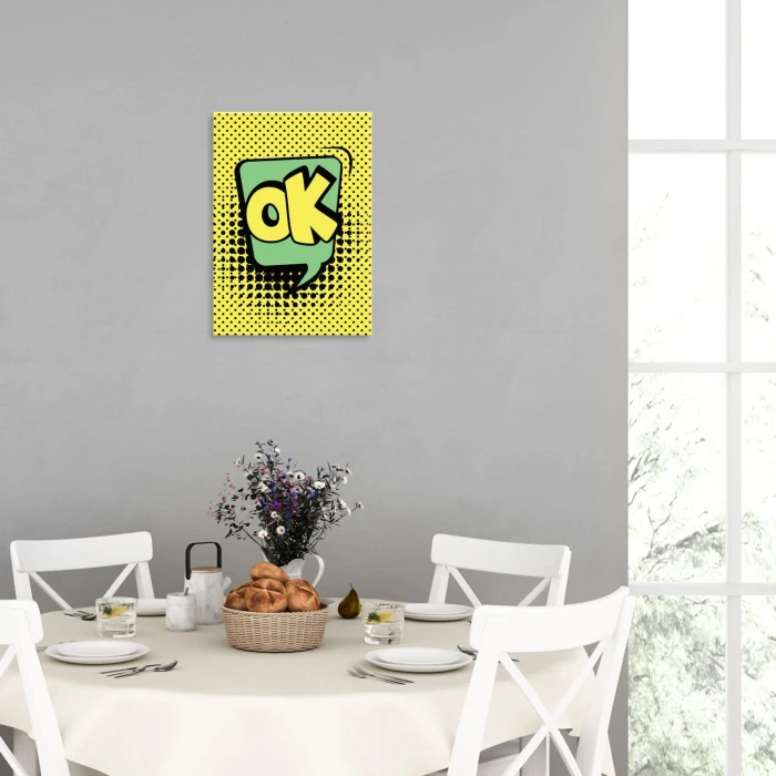 Plakat metalowy Komiksowe OK Prezent