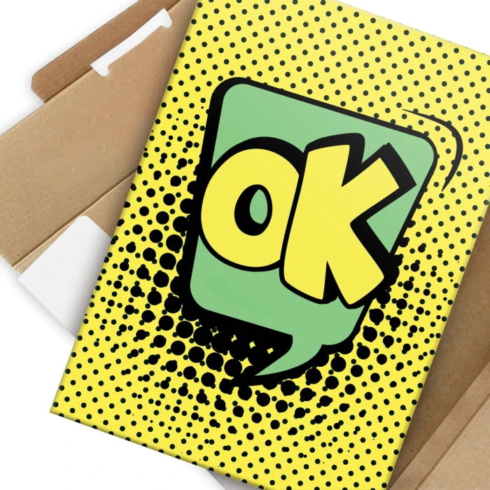 Plakat metalowy Komiksowe OK Prezent