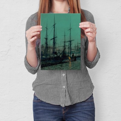 Plakat metalowy Old harbor Prezent
