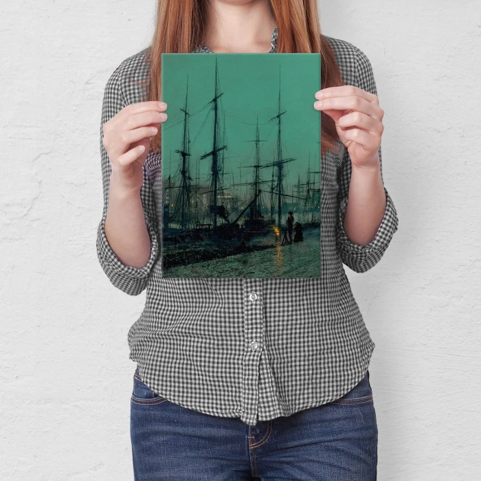 Plakat metalowy Old harbor Prezent