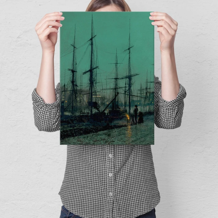 Plakat metalowy Old harbor Prezent