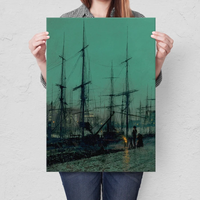 Plakat metalowy Old harbor Prezent