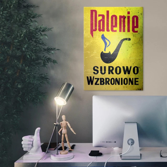 Plakat metalowy Palenie wzbronione Prezent