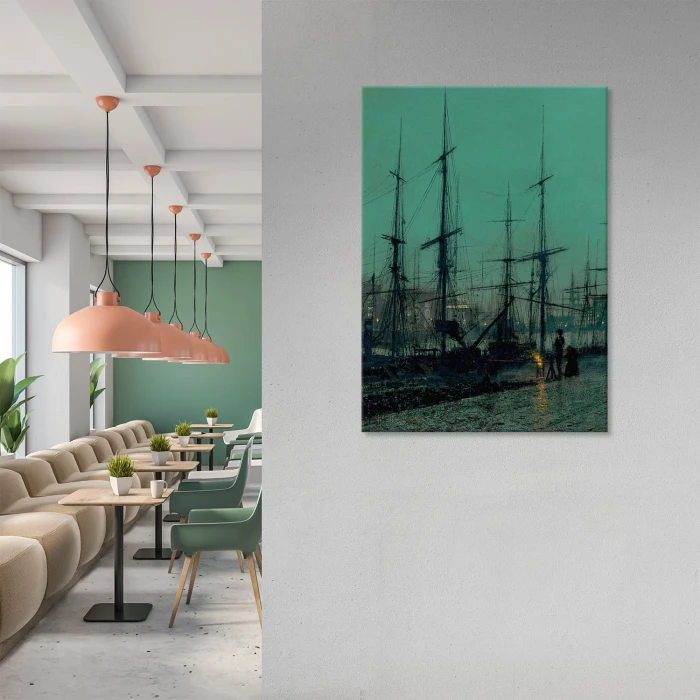 Plakat metalowy Old harbor Prezent