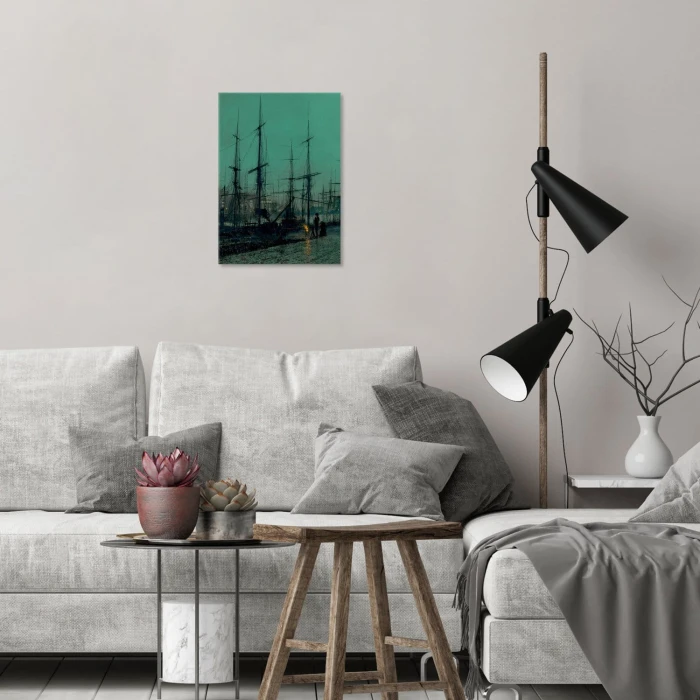 Plakat metalowy Old harbor Prezent